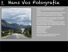 Tablet Screenshot of hansvosfotografie.nl